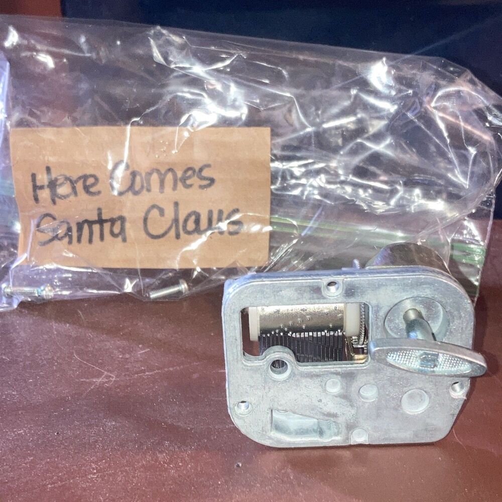 Vtg Sankyo Japan Musical Movement Mechanism Playing “Here Comes Santa Clause” Wi